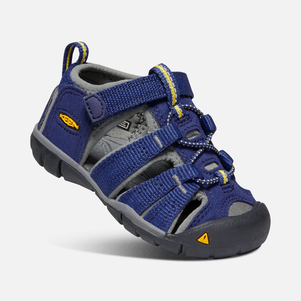 Sandalias Keen Mexico Azules/Grises - Niños Seacamp Ii Cnx - LC3549867